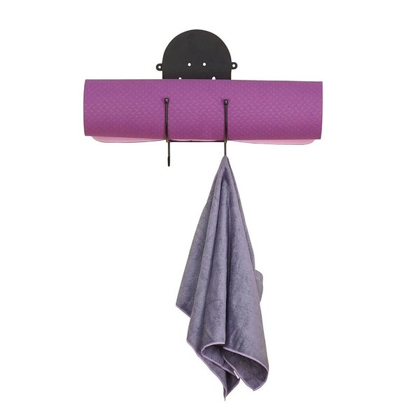 Yoga Smile Yoga Mat One Tier Wall Rack, Pack of 2 - New - Picture 2 of 4